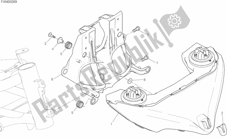 Wszystkie części do Reflektor Ducati Multistrada 1200 S Touring USA 2017